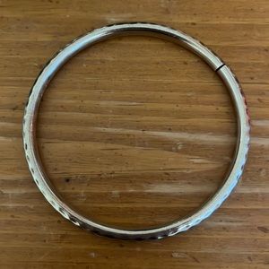Silpada slim hammered bangle bracelet.